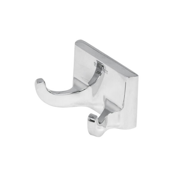 Gancho doble para toallas metálico cromo BASIC 49609
