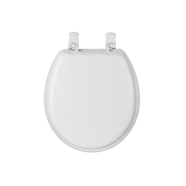 Asiento redondo acojinado para WC cerrado blanco FOSET 49367