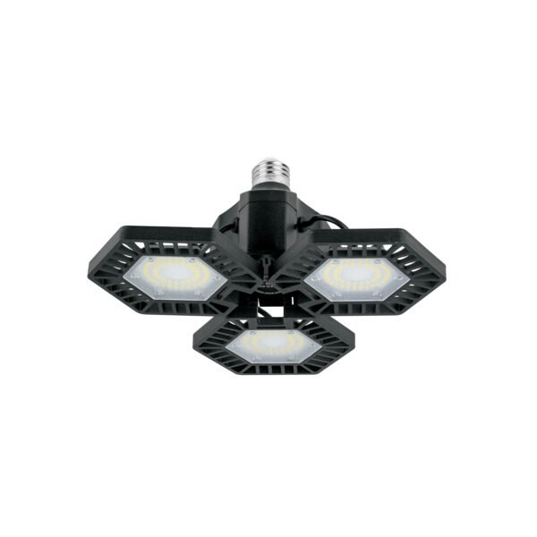Luminario de LED 65 W aluminio con 3 paneles abatibles 46587