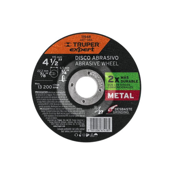 Disco Tipo 27 de 4-1/2 x 64 mm desbaste de metal Expert 11548