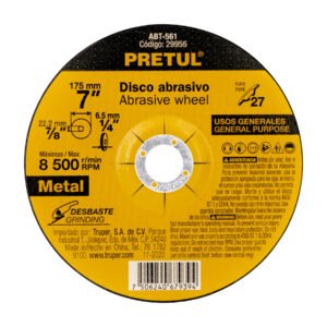ABT-561.jpg Disco Tipo 27 de 7 x 6.2 mm desbaste de metal Pretul 29956