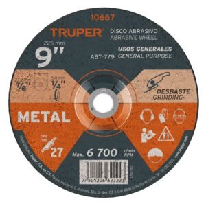 ABT-779.jpg Disco Tipo 27 de 9 x 6.4 mm para desbaste de metal Truper 10667