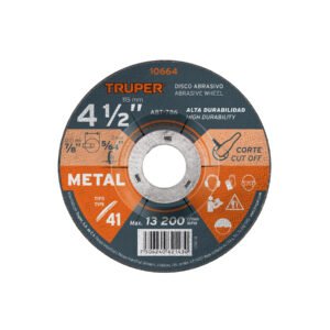 ABT-786.jpg Disco de 4-1/2 para corte de metal tipo 41 Truper 10664