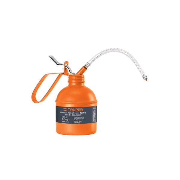 Aceitera de 500 ml (17 oz) con aplicador flexible Truper 14874