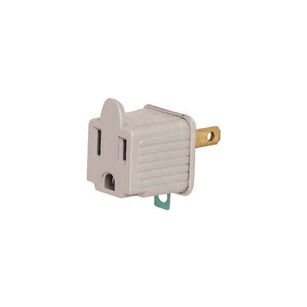 Bolsa con 2 adaptadores 3 a 2 grises Volteck 46254