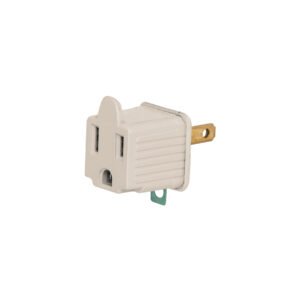 AD-32G-G.jpg Adaptador 3 a 2 gris a granel Volteck 46257