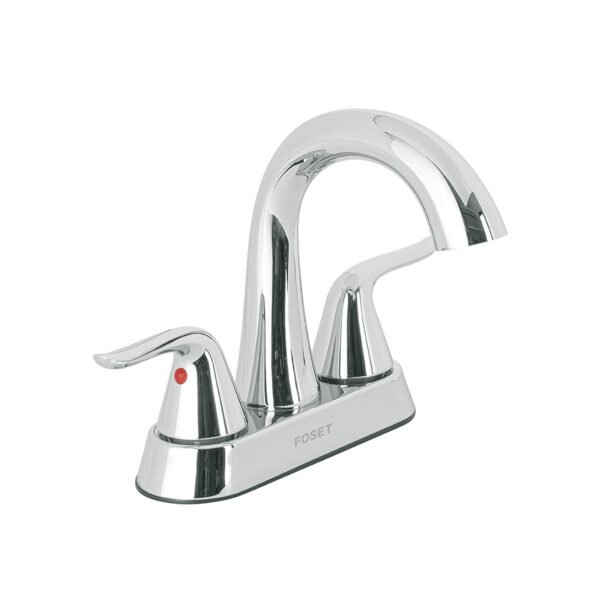Mezcladora lavabo 4 cromo cuello alto palanca FOSET AERO 44889