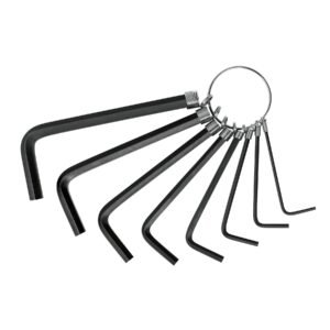 Juego de 8 llaves allen mm tipo llavero punta hex PRETUL 21851