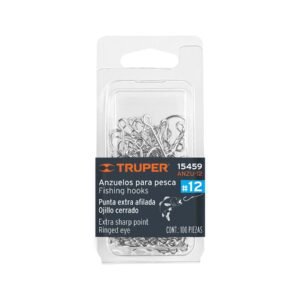 ANZU-12.jpg Blíster con 100 anzuelos para pesca # 12 Truper 15459