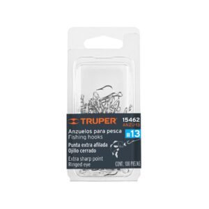 ANZU-13.jpg Blíster con 100 anzuelos para pesca # 13 Truper 15462
