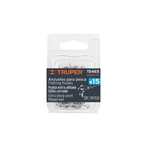 ANZU-15.jpg Blíster con 100 anzuelos para pesca # 15 Truper 15465