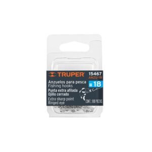ANZU-18.jpg Blíster con 100 anzuelos para pesca # 18 Truper 15467