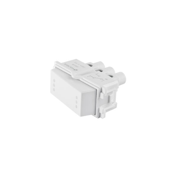 Interruptor de 3 vías línea Italiana color blanco Volteck 48137
