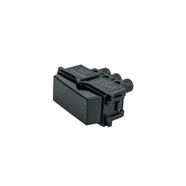 Interruptor de 3 vías línea Italiana color negro Volteck 47608