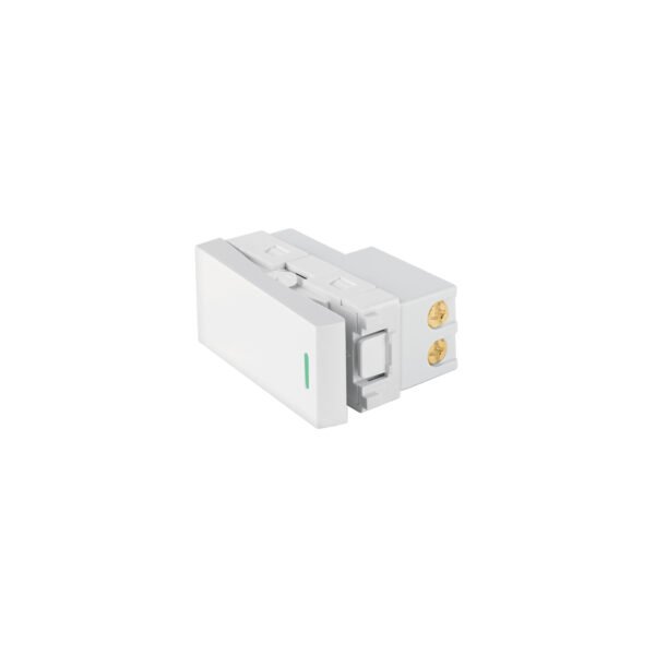 Interruptor sencillo blanco de 1 módulo línea Lisboa 47940