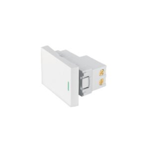 Interruptor de 3 vías blanco de 1.5 módulos línea Lisboa 47944