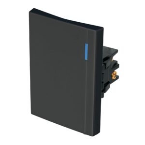 Interruptor de 3 vías 3 módulos línea Española negro 47990