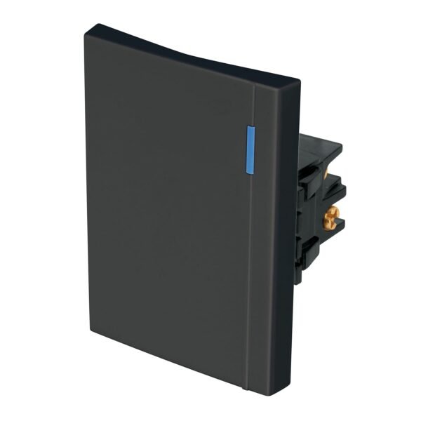Interruptor de 3 vías 3 módulos línea Española negro 47990