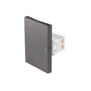 Interruptor 3 vías acero inox de 3 módulos línea Lisboa 47825