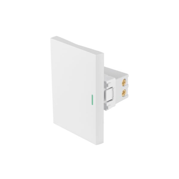 Interruptor sencillo blanco de 3 módulos línea Lisboa 47942