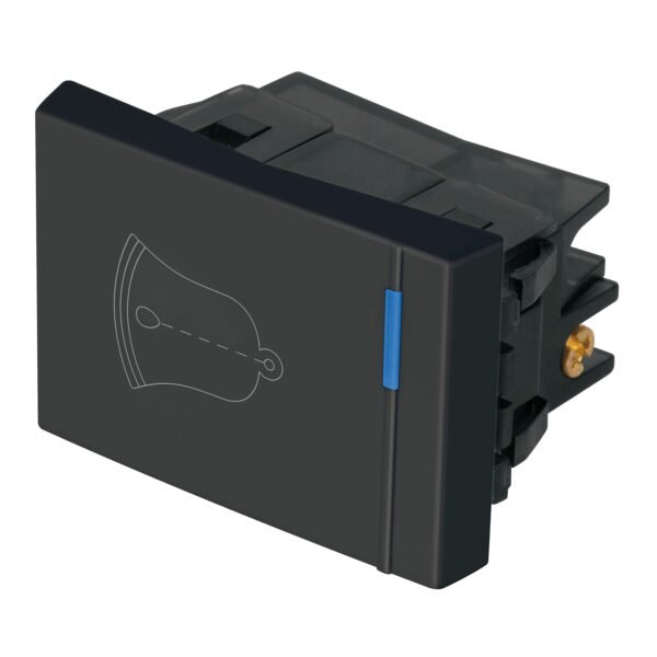 Interruptor para timbre 1.5 módulos línea Española negro 47993
