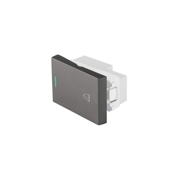 Interruptor timbre acero inox de 1.5 módulos línea Lisboa 47826