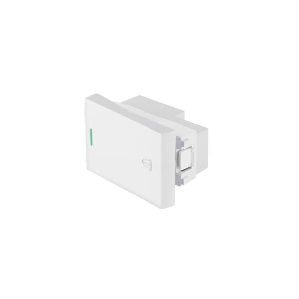 Interruptor para timbre blanco de 1.5 módulos línea Lisboa 47946