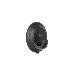 AQA-83M.jpg Gancho sencillo metálico acabado negro Foset Aqua 45987