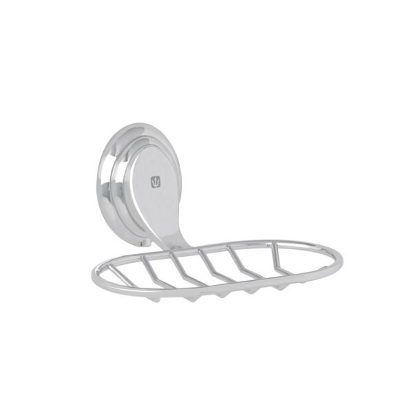 Jabonera metálica cromo Foset Aqua 45988