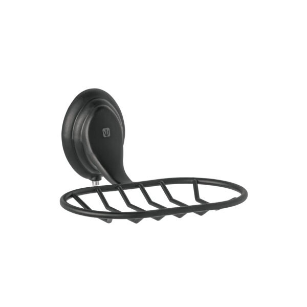 Jabonera metálica negro Foset Aqua 45991