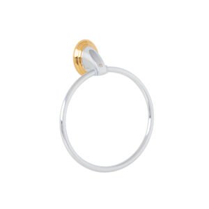 Toallero argolla metálico acabado cromo-oro Foset Aqua 45997