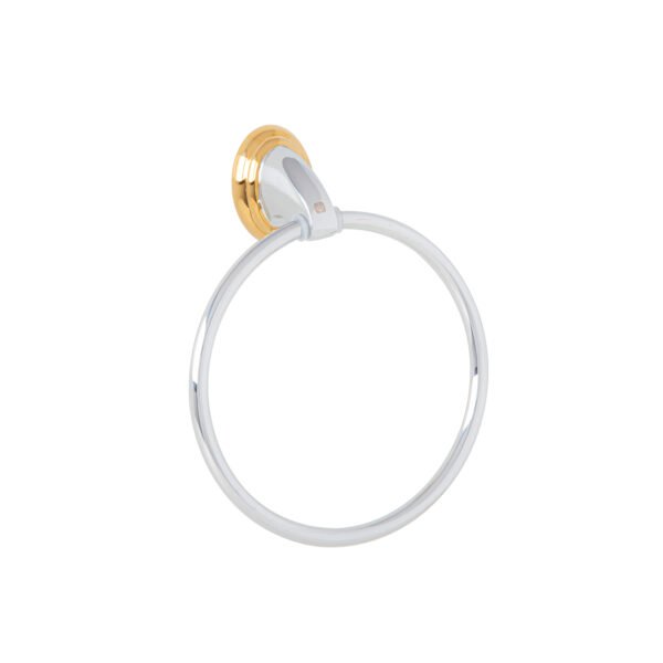 Toallero argolla metálico acabado cromo-oro Foset Aqua 45997