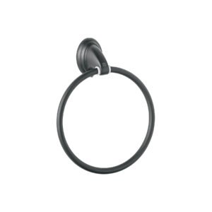 Toallero argolla metálico acabado negro Foset Aqua 45999