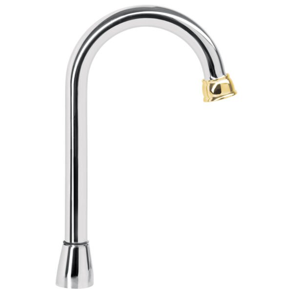 Cuello tipo bar para mezcladora de lavabo cromo-oro Aqua 46723