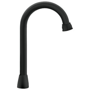 Cuello tipo bar para mezcladora de lavabo negro mate Aqua 46725