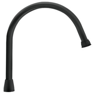 Cuello largo para mezcladora de fregadero negro mate Aqua 46727