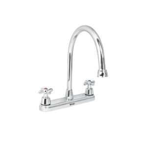 Mezcladora fregadero 8 cromo cuello largo cruceta AQUA 49686