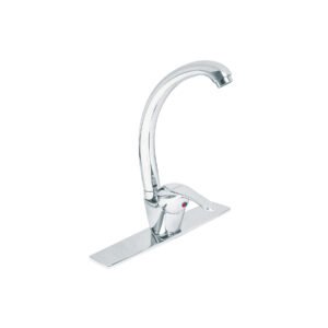 Monomando fregadero cromo cuello curvo AQUA 49684