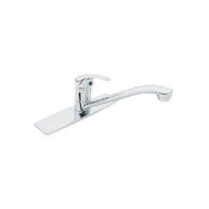 Monomando fregadero cromo cuello recto AQUA 49407