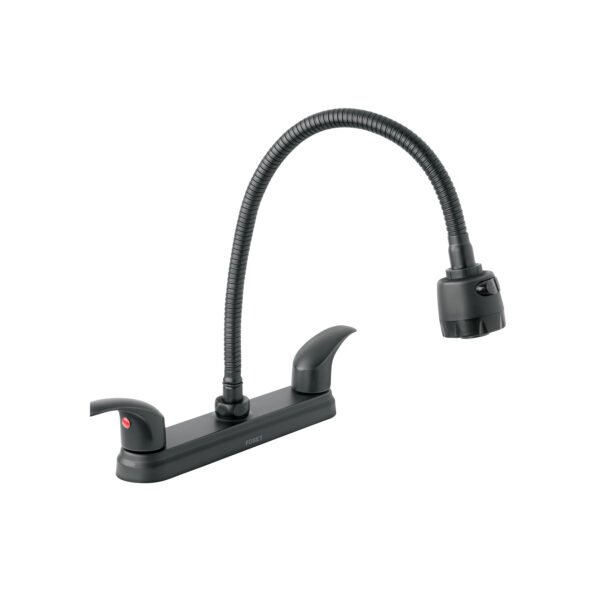Mezcladora 8 p/fregadero flexible palanca negro Aqua 47917