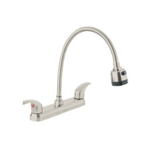 Mezcladora 8 p/fregadero flexible palanca satín Aqua 47916