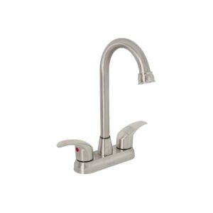 Mezcladora lavabo 4 satín tipo bar palanca AQUA 45622