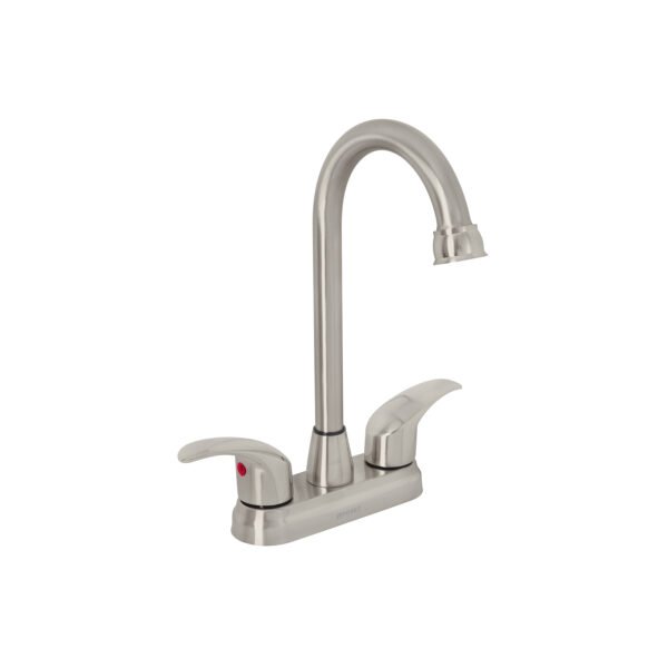 Mezcladora lavabo 4 satín tipo bar palanca AQUA 45622