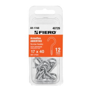 Blíster con 12 armellas abiertas de 17 x 40 Fiero 40729