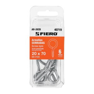 AR-20CB.jpg Blíster con 6 armellas cerradas de 20 x 70 Fiero 40719