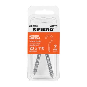 AR-23AB.jpg Blíster con 2 armellas abiertas de 23 x 110 Fiero 40723