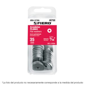 ARA-1-4A.jpg Blíster con 30 arandelas planas de 1/4 Fiero 40751