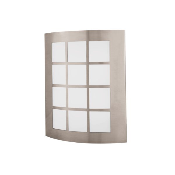 Arbotante decorativo de LED 15 W acero inoxidable luz cálida 48011