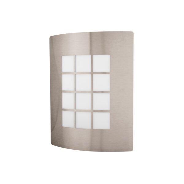 Arbotante decorativo cuerpo acero inox lámpara no incluida 47390