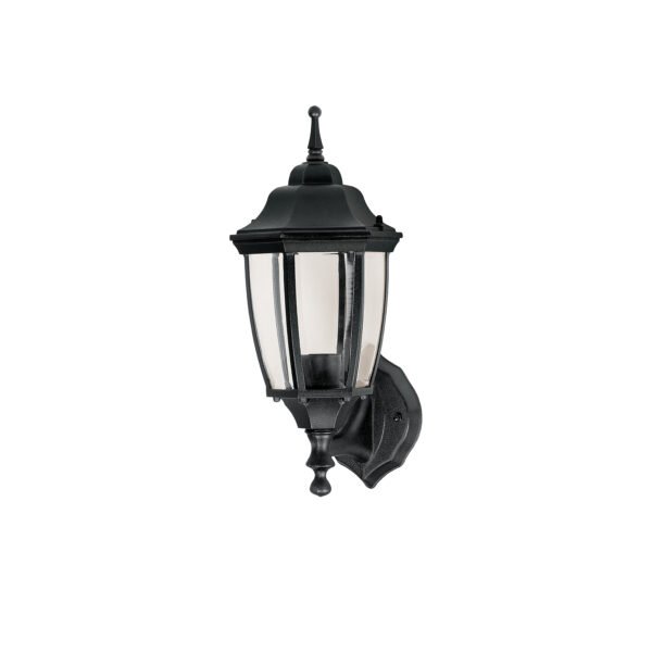 Arbotante tipo farol tradicional soportado p/exterior negro 47289